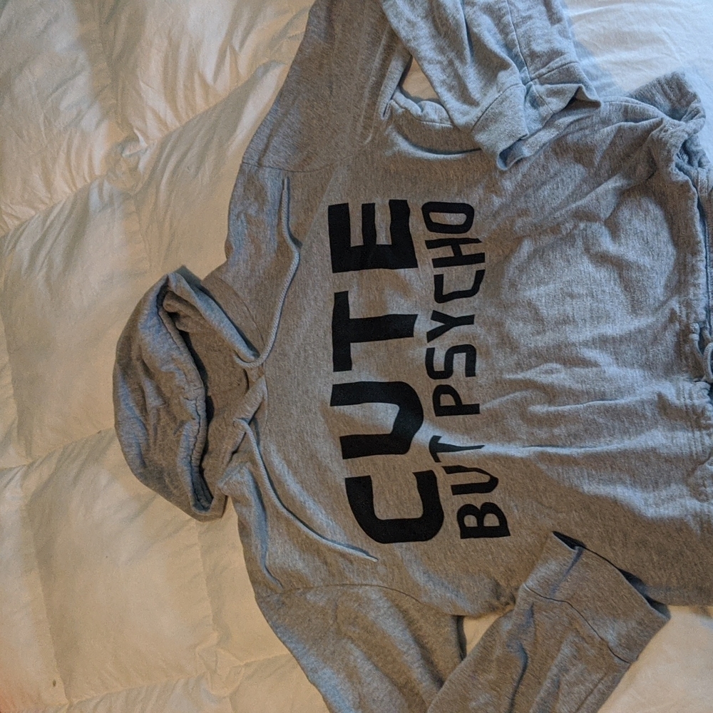 Grey. light sweat shirt super cute